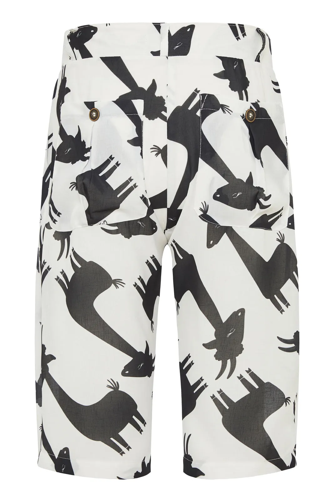 THE LOGO SHORTS WHITE