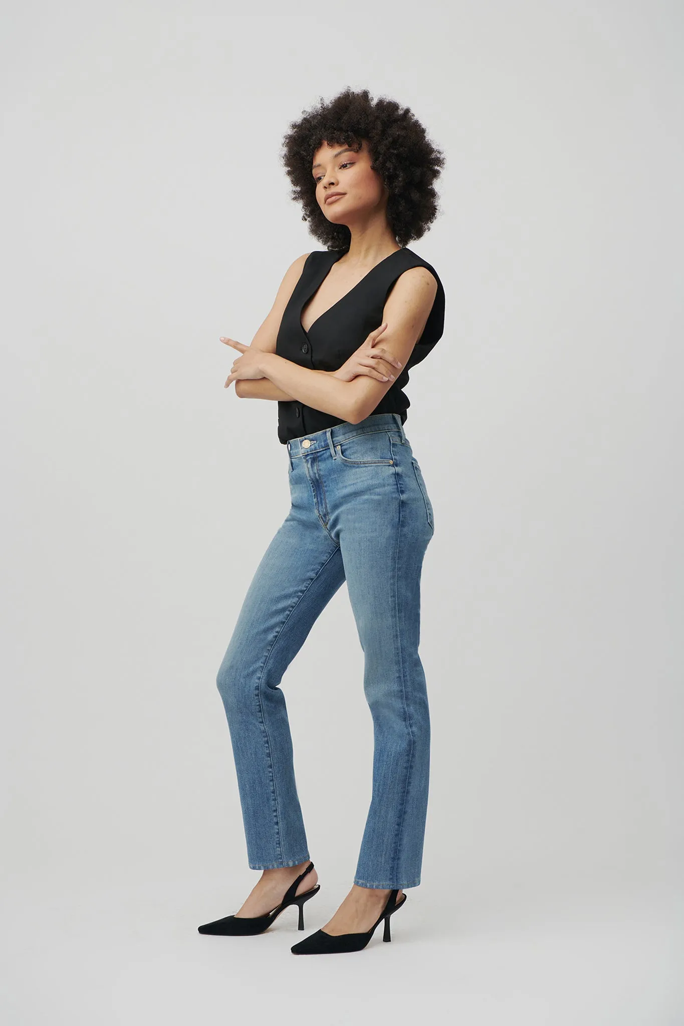 The Melrose Straight Denim  |  Sun-Kissed