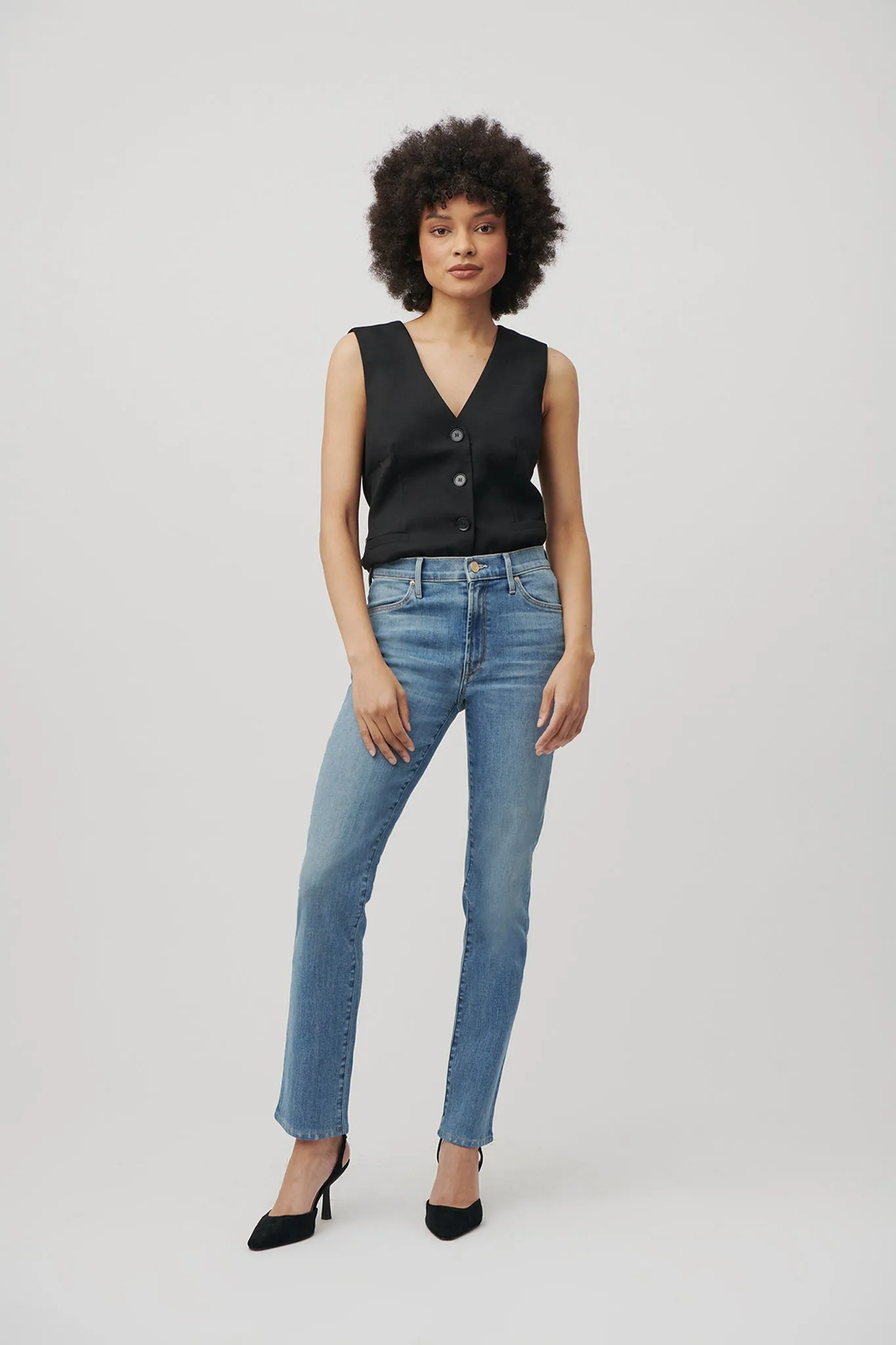 The Melrose Straight Denim  |  Sun-Kissed