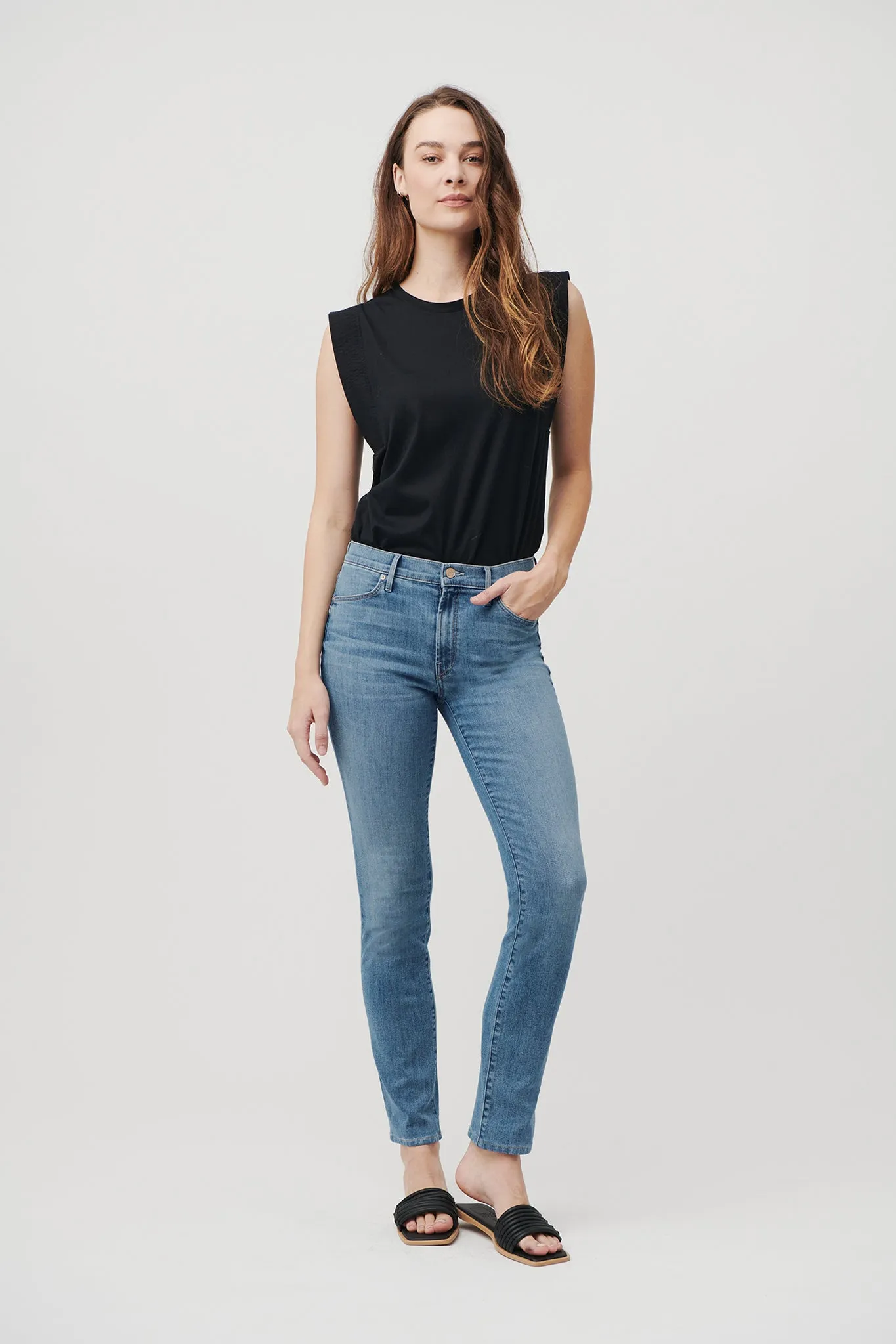 The Melrose Straight Denim  |  Sun-Kissed