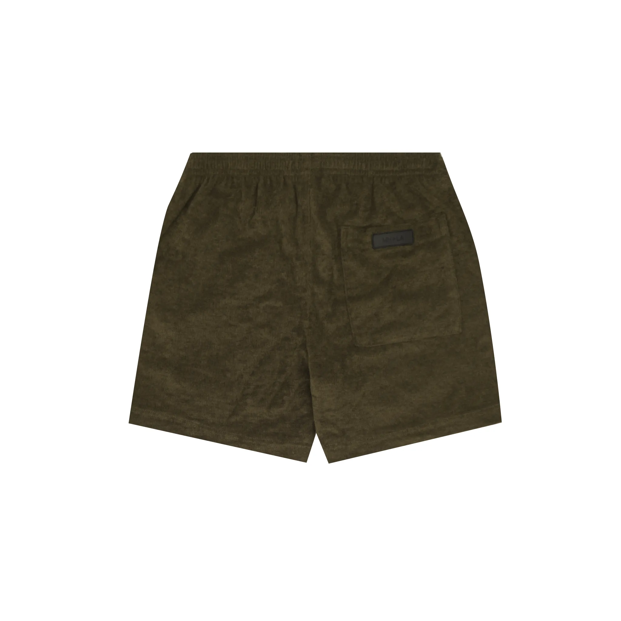 TOWEL TERRY HOUSE SHORTS IN OLIVE