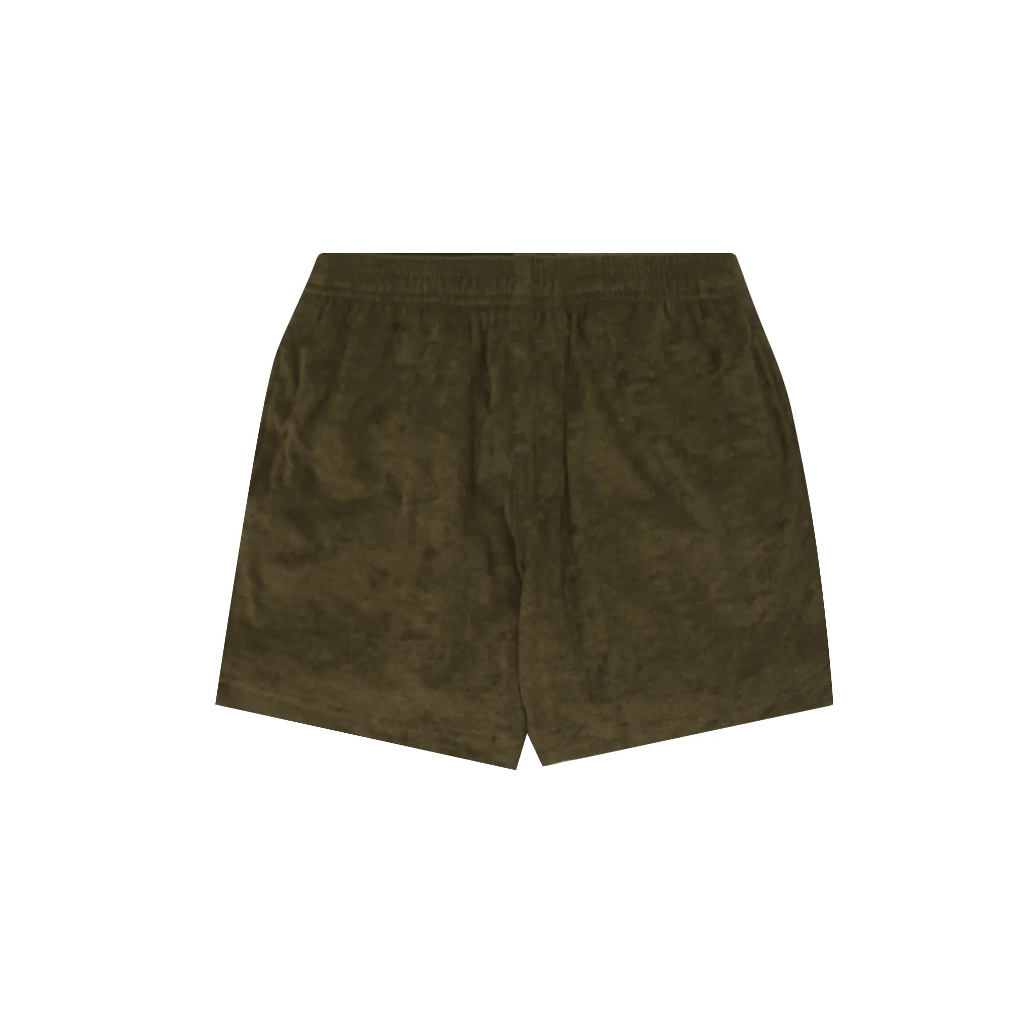 TOWEL TERRY HOUSE SHORTS IN OLIVE