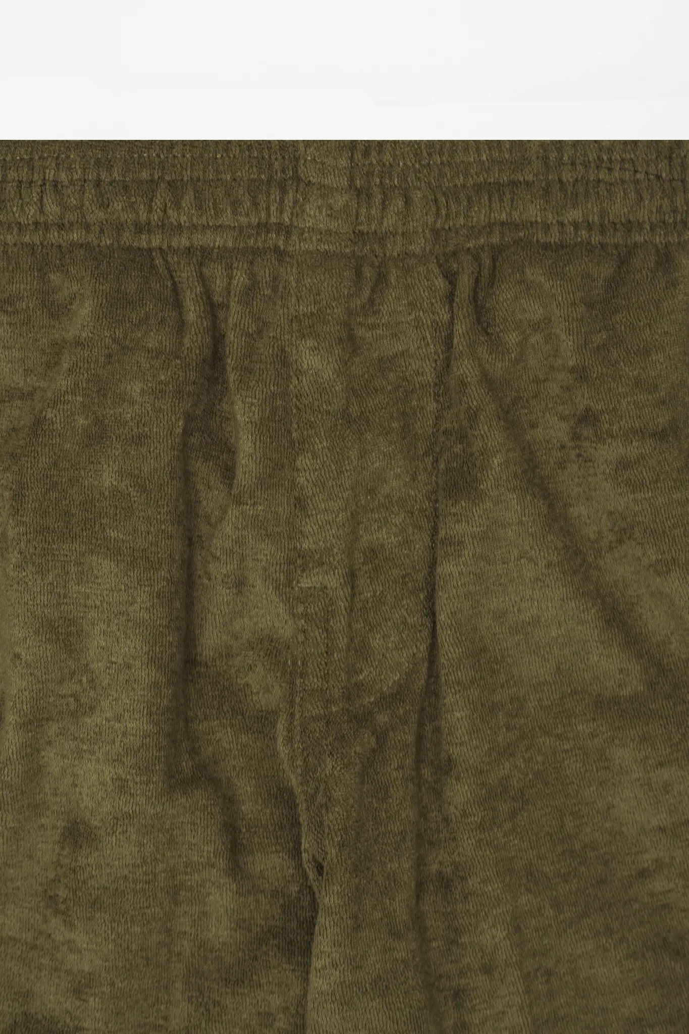 TOWEL TERRY HOUSE SHORTS IN OLIVE