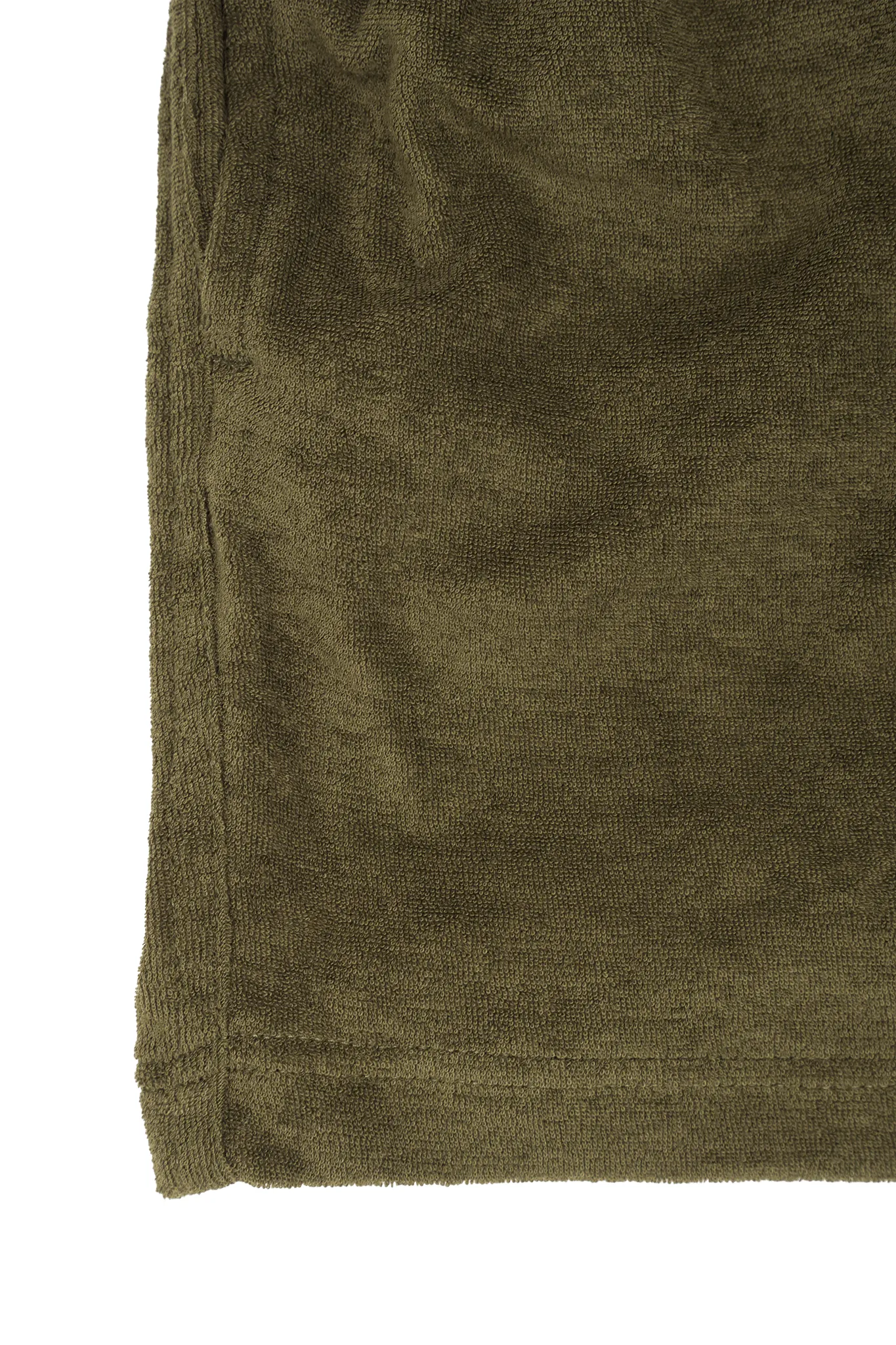 TOWEL TERRY HOUSE SHORTS IN OLIVE