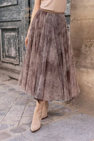 Tulle toile de Jouy Skirt