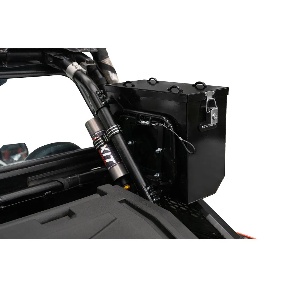 Tusk UTV Quick Release Cargo System - Cage Mounted Medium Box Left & Right Pair Black