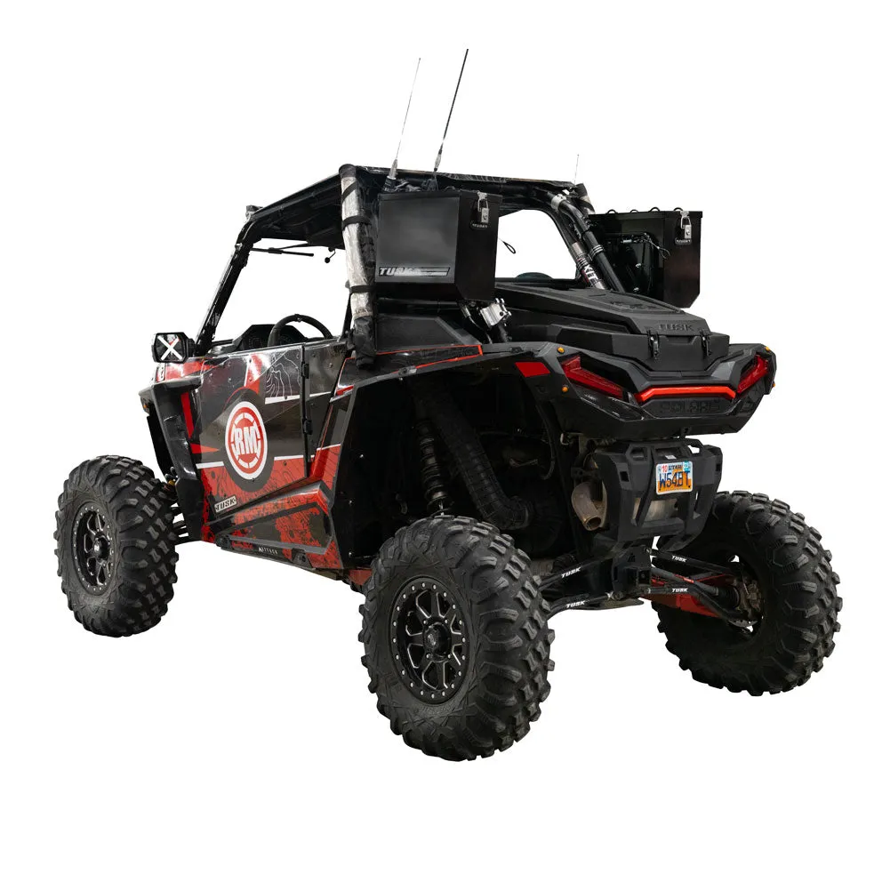 Tusk UTV Quick Release Cargo System - Cage Mounted Medium Box Left & Right Pair Black