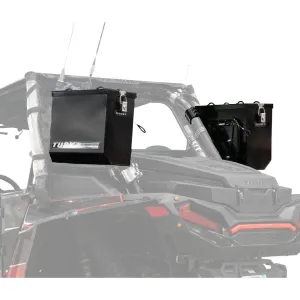 Tusk UTV Quick Release Cargo System - Cage Mounted Medium Box Left & Right Pair Black