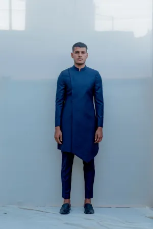 Ultramarine - Dark Blue Indo Western Jacket Set