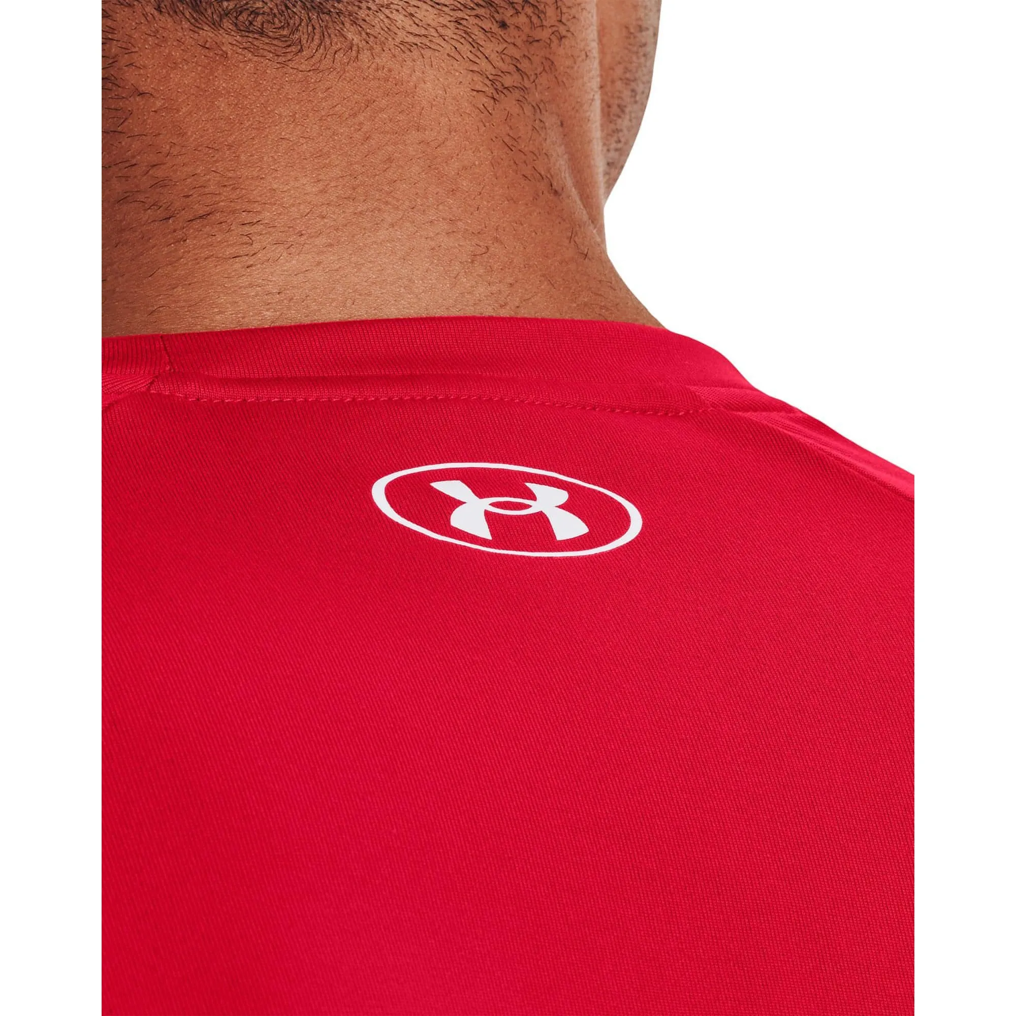 Under Armour Tech 2.0 Wordmark Graphic Short Sleeve Mens Training Top - Red