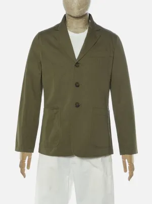 【Universal Works】London Jacket In Light Olive Twill／淺橄欖色英倫西裝夾克
