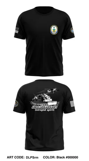 USNS AMELIA EARHART Core Men's SS Performance Tee - DLPSrm