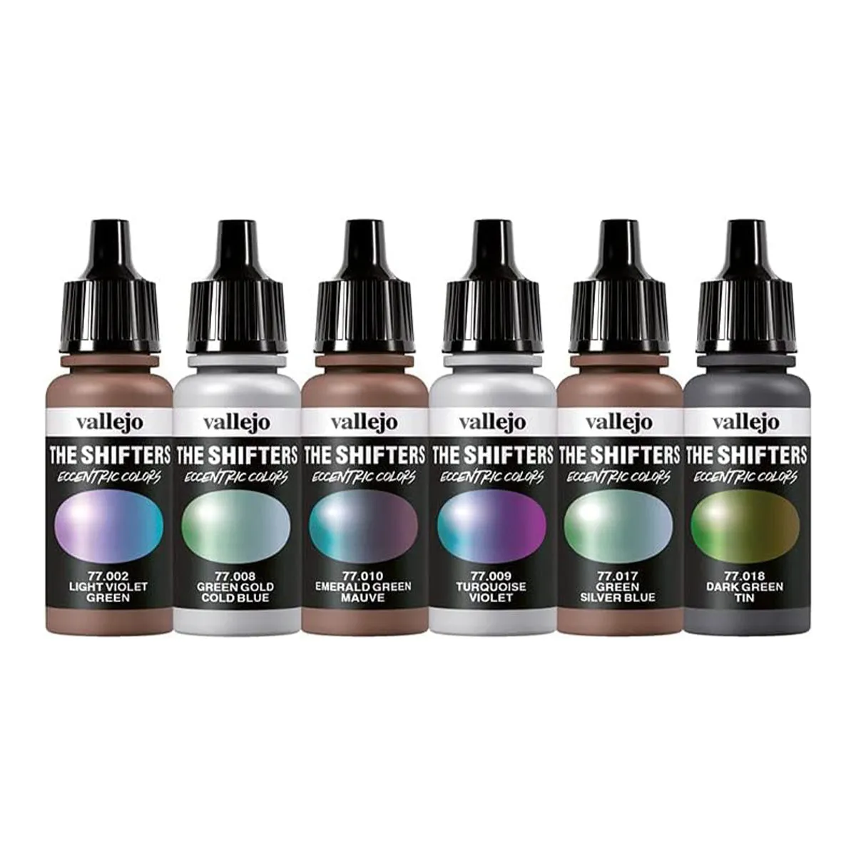 Vallejo Eccentric The Shifters Galaxy Dust (6 Colour Set) Acrylic Airbrush Paint