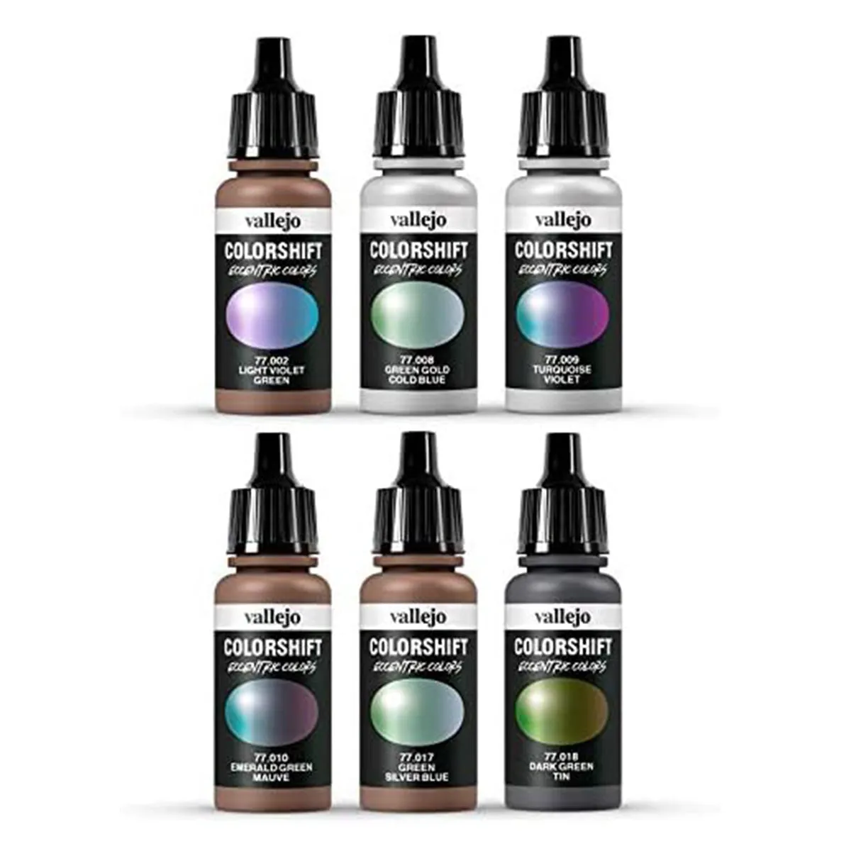 Vallejo Eccentric The Shifters Galaxy Dust (6 Colour Set) Acrylic Airbrush Paint