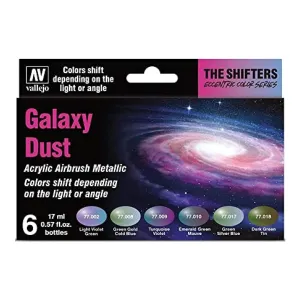 Vallejo Eccentric The Shifters Galaxy Dust (6 Colour Set) Acrylic Airbrush Paint