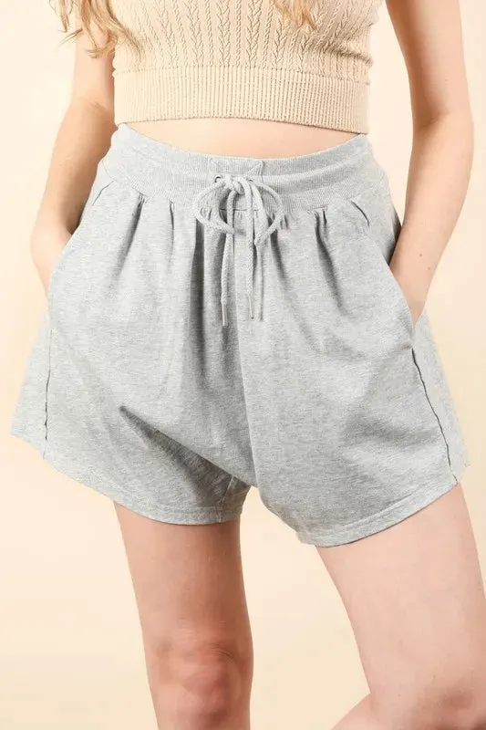 VERY J Mineral Washed Comfy Baggy Shorts