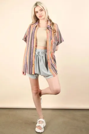 VERY J Mineral Washed Comfy Baggy Shorts