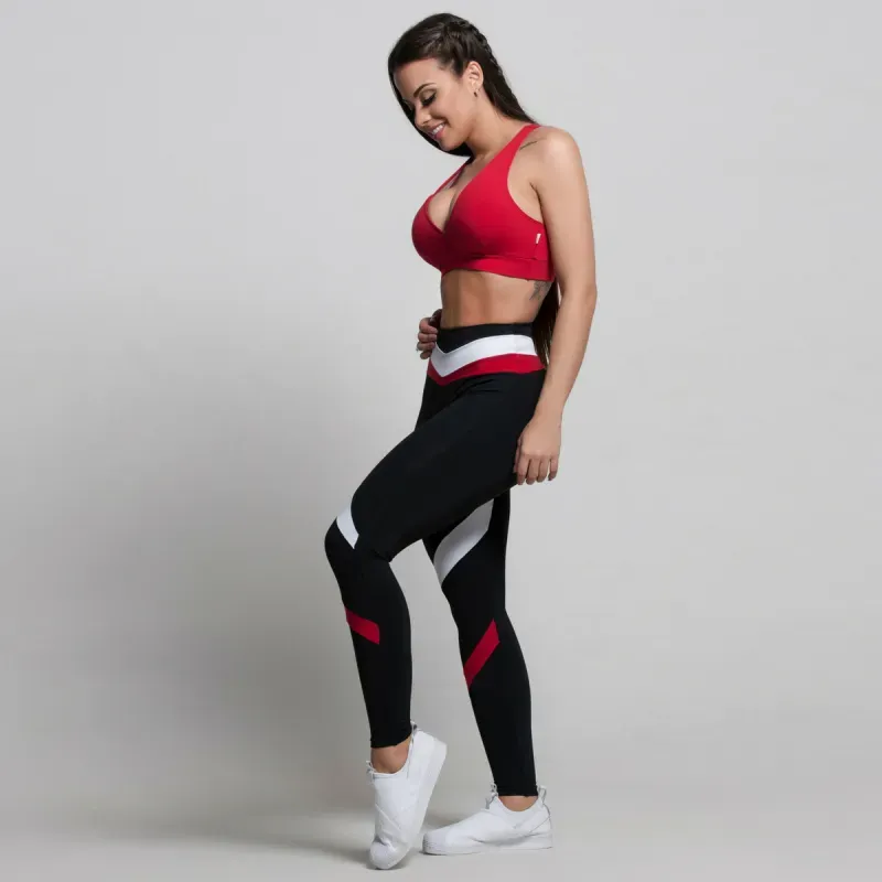 VictoryVibe High-Waist Chevron Leggings