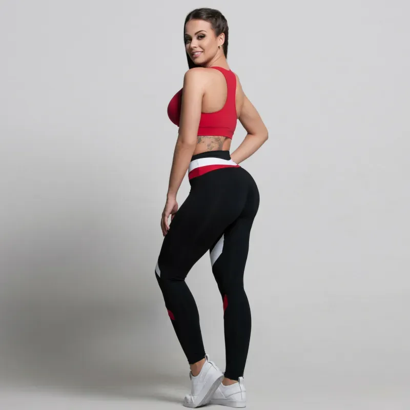 VictoryVibe High-Waist Chevron Leggings