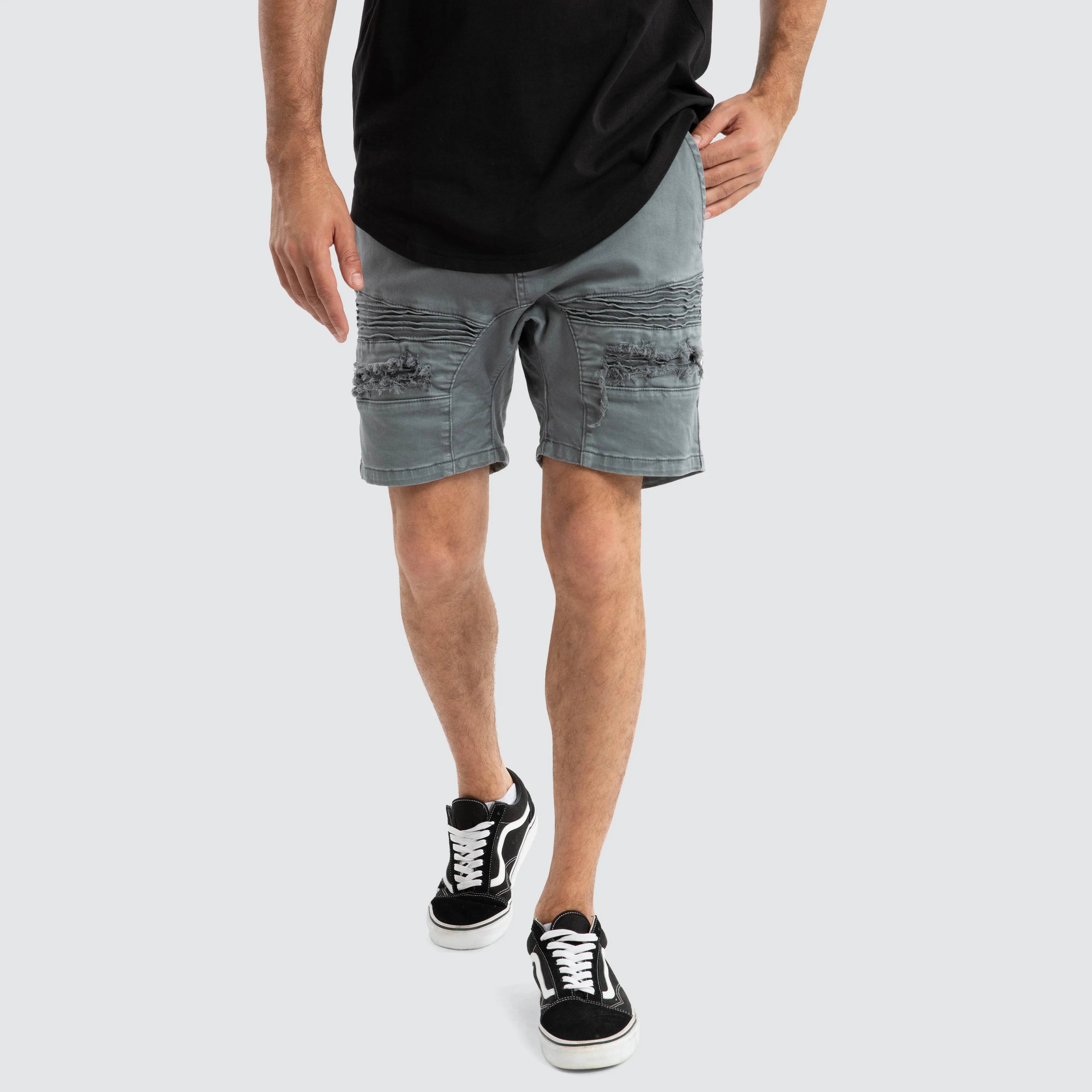 Viper Denim Short Iron Gate