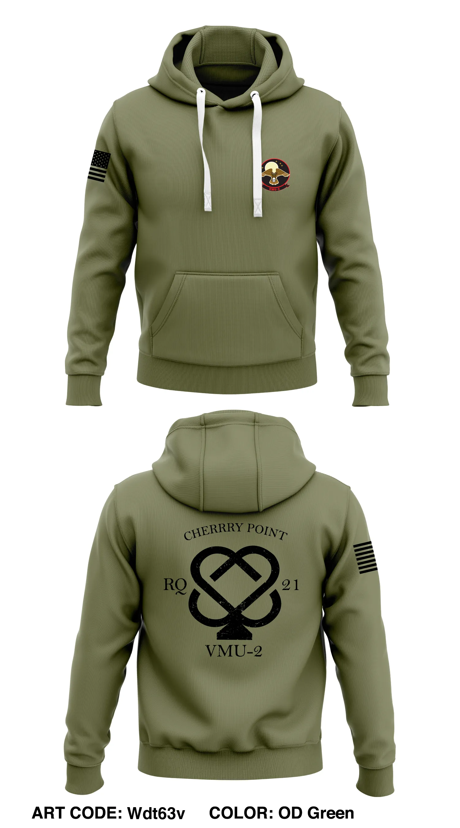 VMU-2  Store 1  Core Men's Hooded Performance Sweatshirt - Wdt63v