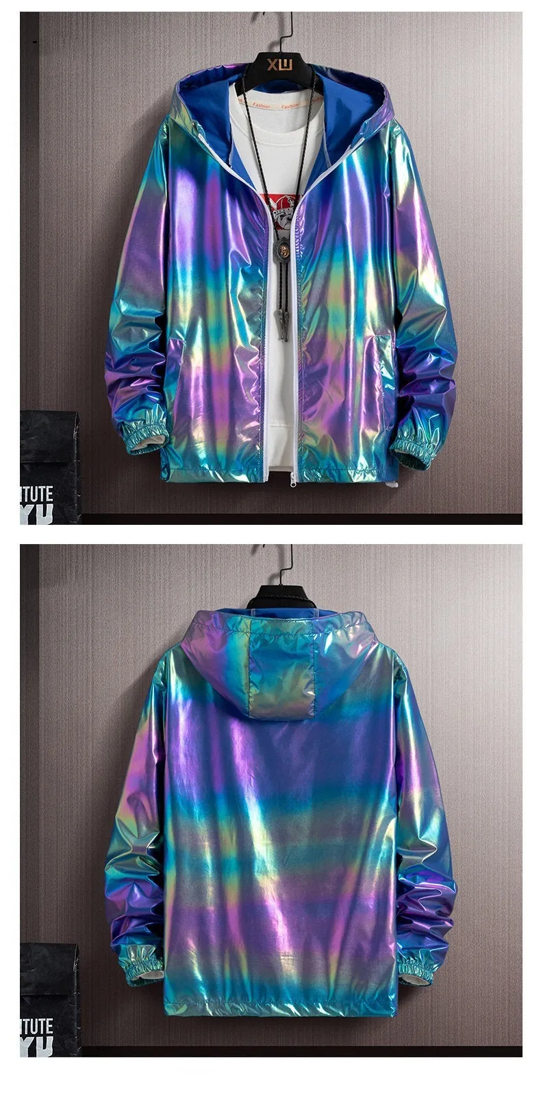 Waterproof Holographic Jacket