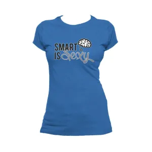 Weird Science Smart Is Sexy Official Women's T-shirt (Royal Blue)