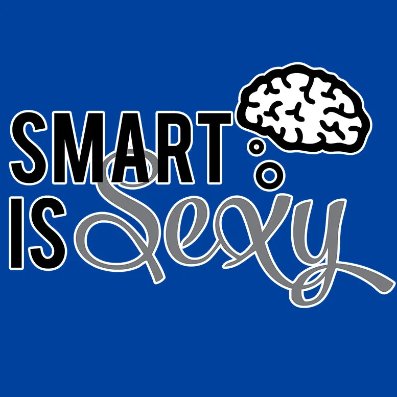 Weird Science Smart Is Sexy Official Women's T-shirt (Royal Blue)
