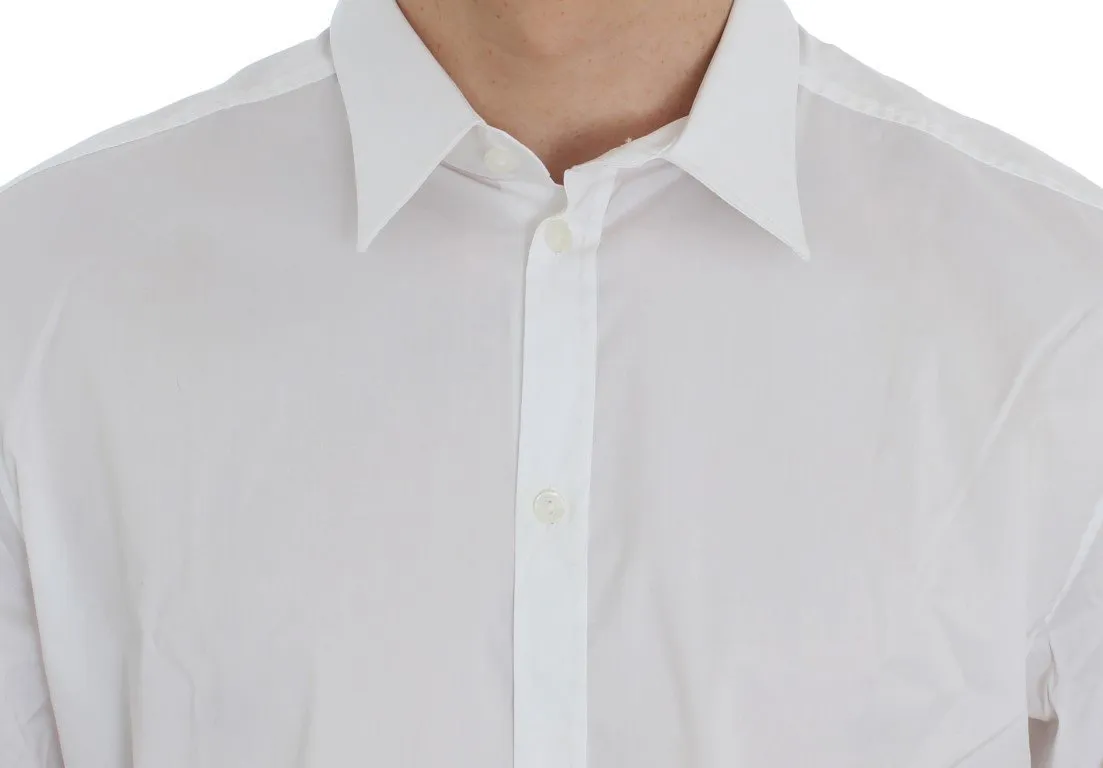 White Slim Fit Formal Cotton Shirt