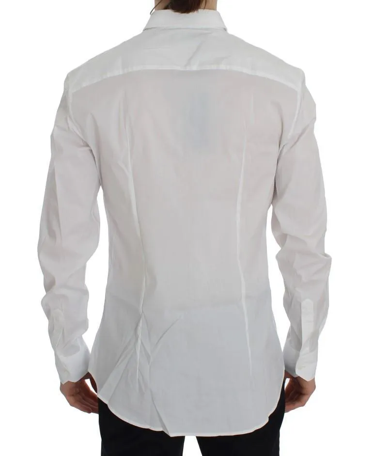 White Slim Fit Formal Cotton Shirt