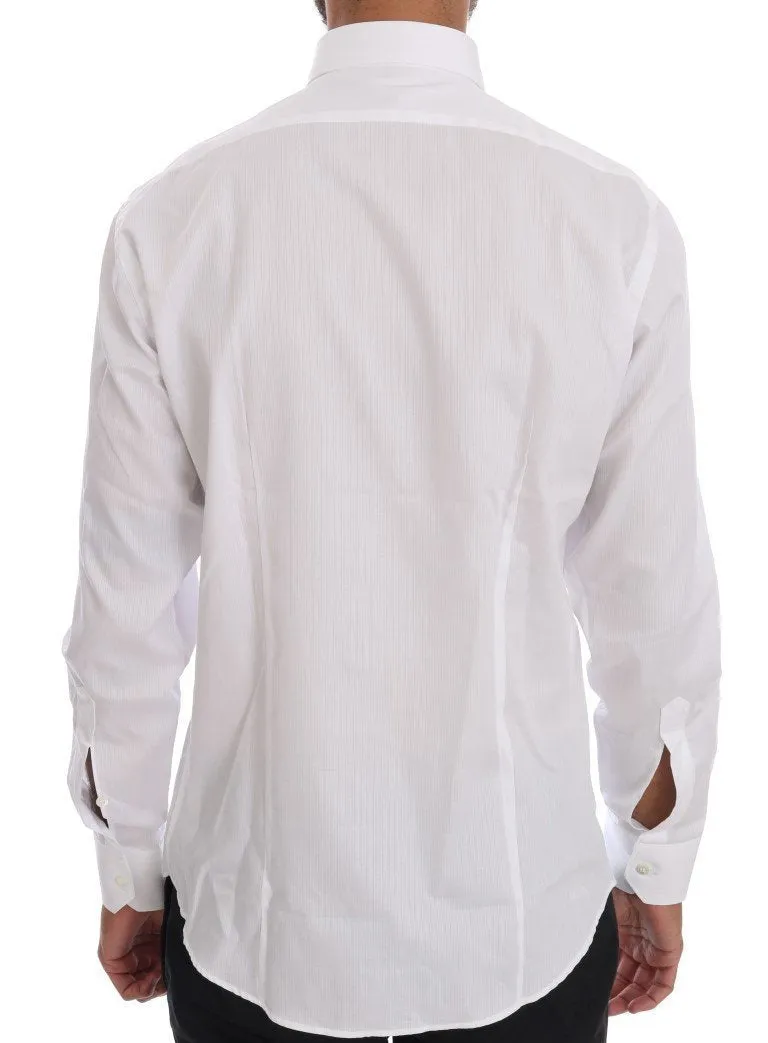 White Striped Slim Fit Shirt