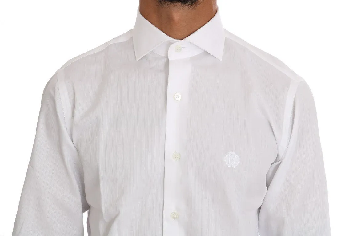 White Striped Slim Fit Shirt