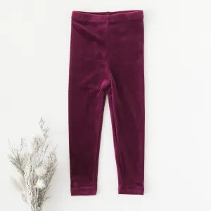 Winnie Luxe Velour Leggings - Sugarplum
