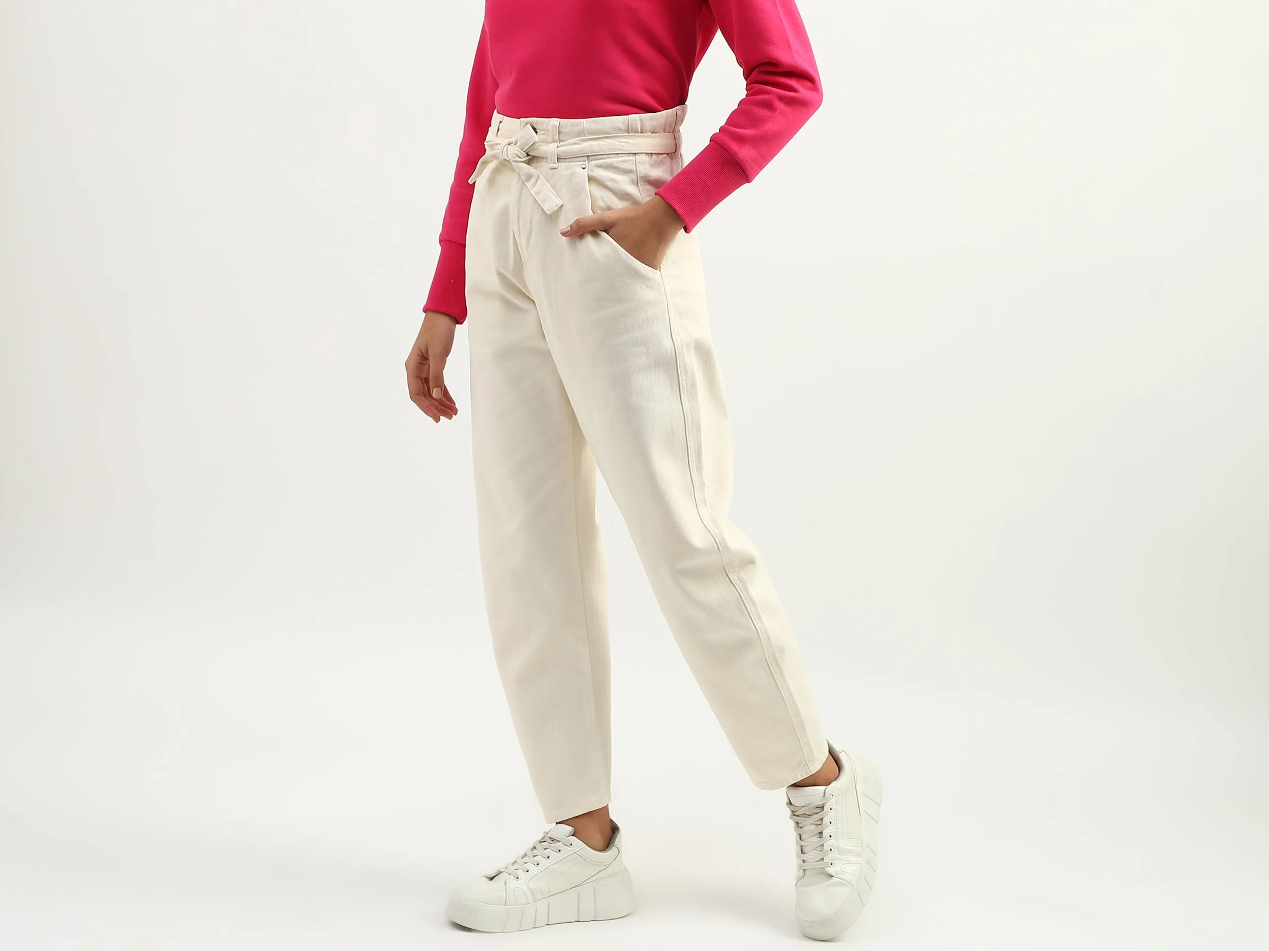 Women Solid Regular Fit Trousers