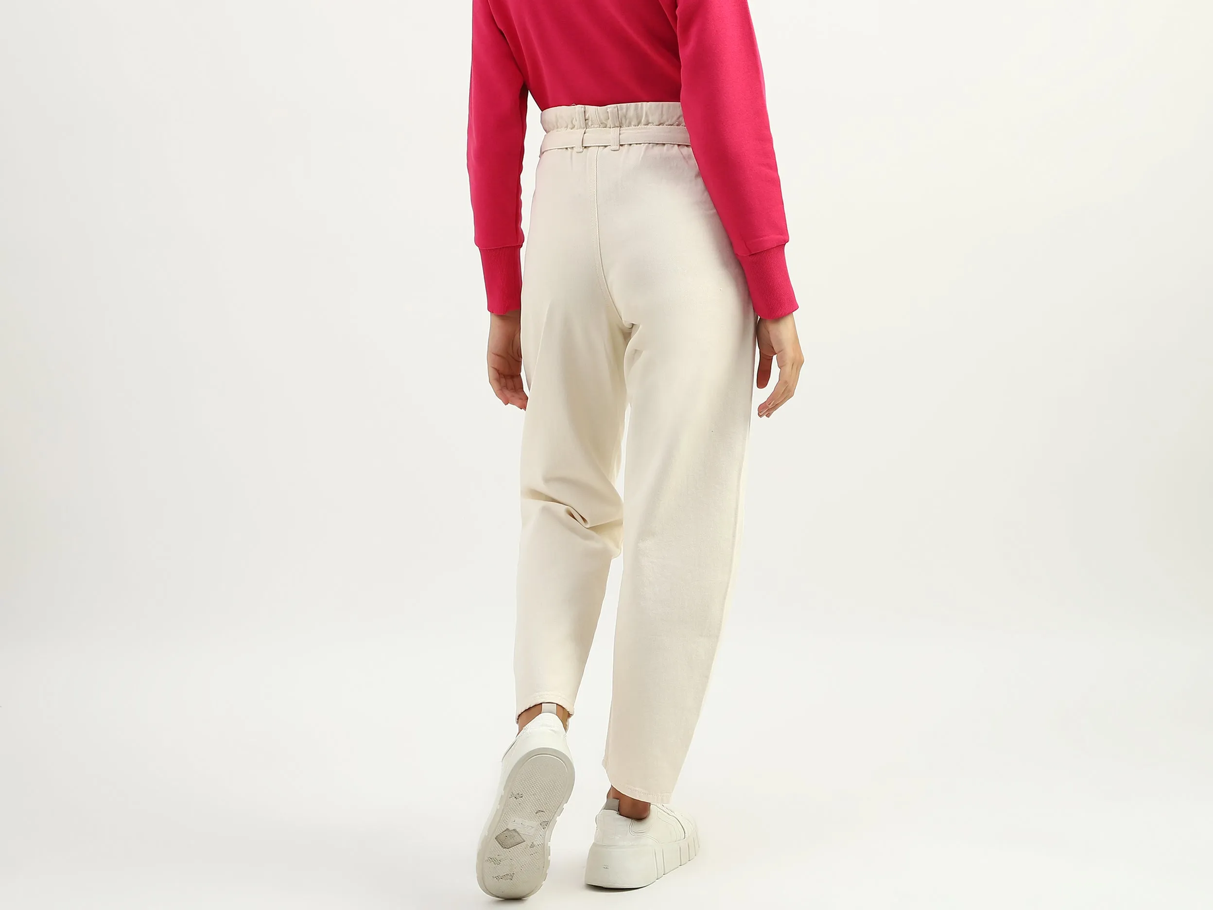 Women Solid Regular Fit Trousers