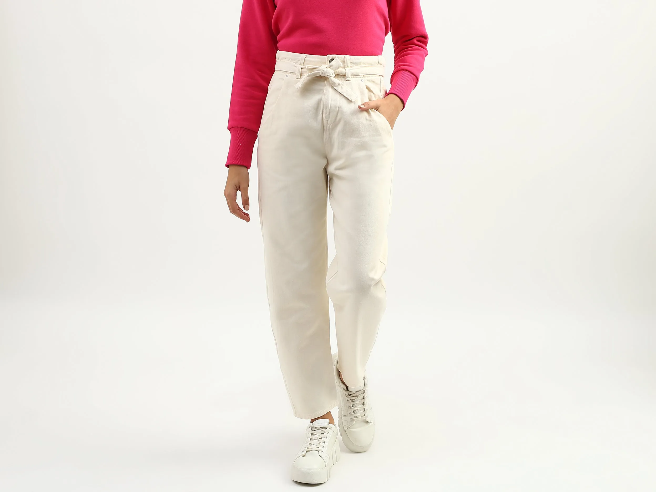 Women Solid Regular Fit Trousers