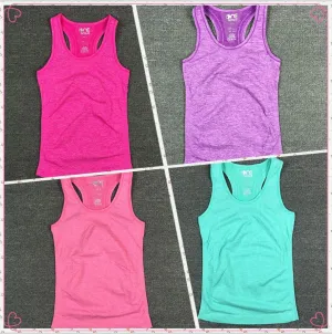 Women's Yoga Shirts Running Elastic Breathable Gym Fitness Vest Ladies No Rims Vest Yoga Shirts A077