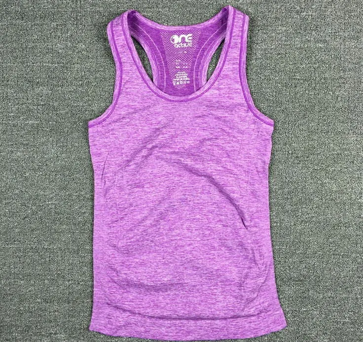Women's Yoga Shirts Running Elastic Breathable Gym Fitness Vest Ladies No Rims Vest Yoga Shirts A077