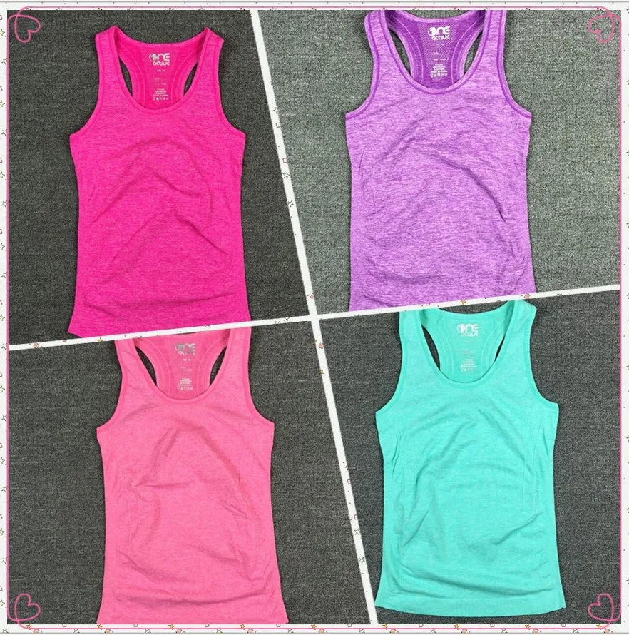Women's Yoga Shirts Running Elastic Breathable Gym Fitness Vest Ladies No Rims Vest Yoga Shirts A077