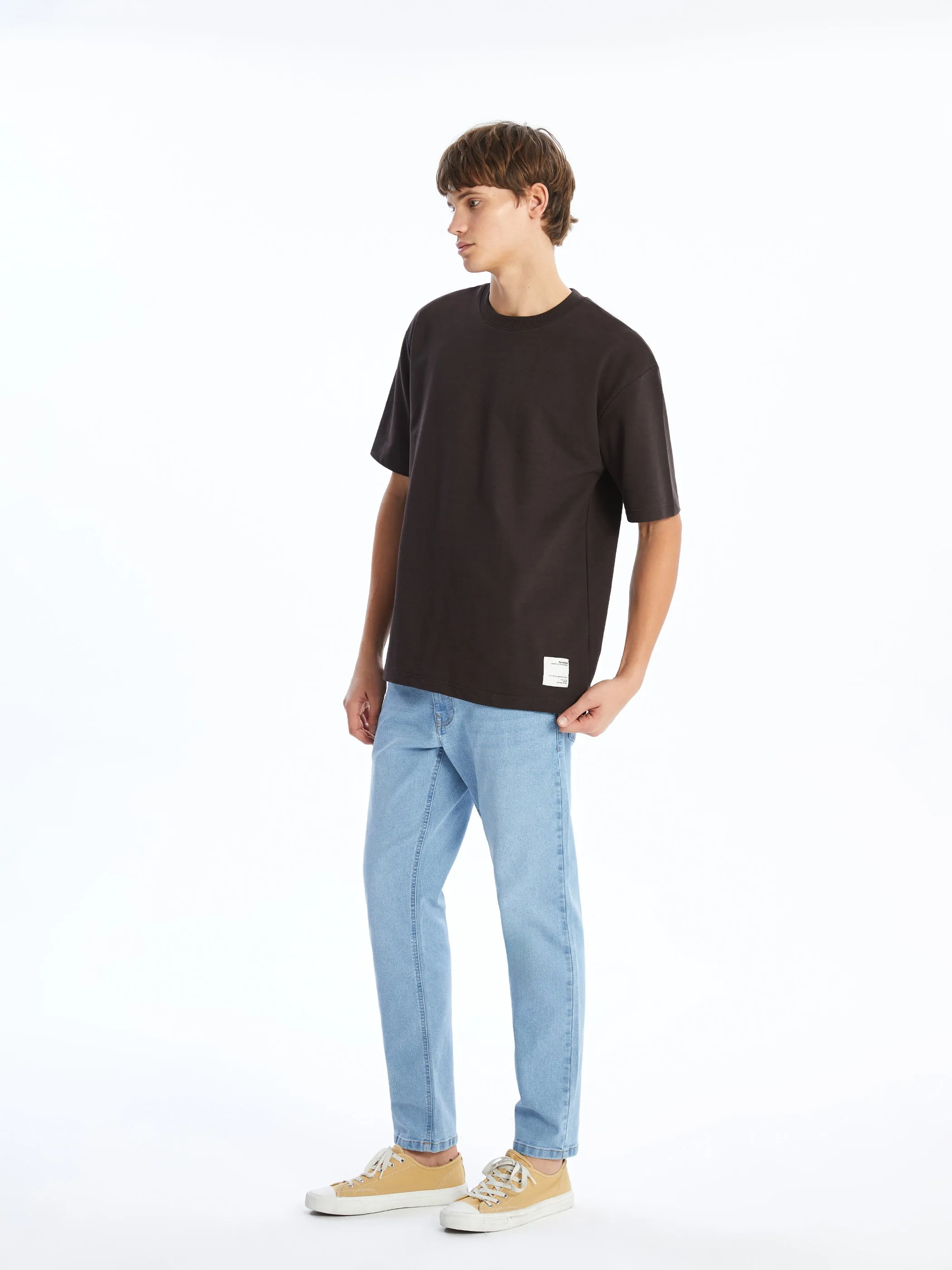 Xside- Crew Neck Short Sleeve Men Sweatshirt