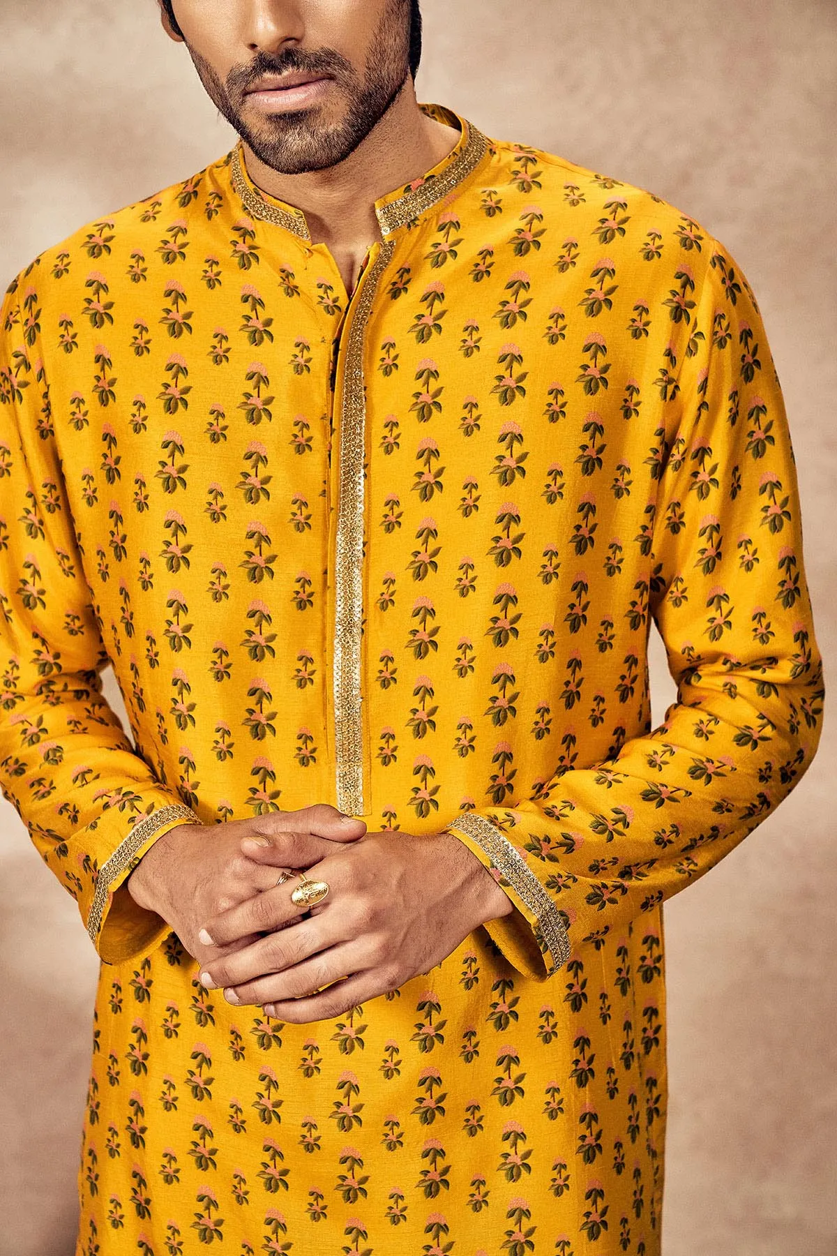 Yellow Pixie Dust Kurta With Pants