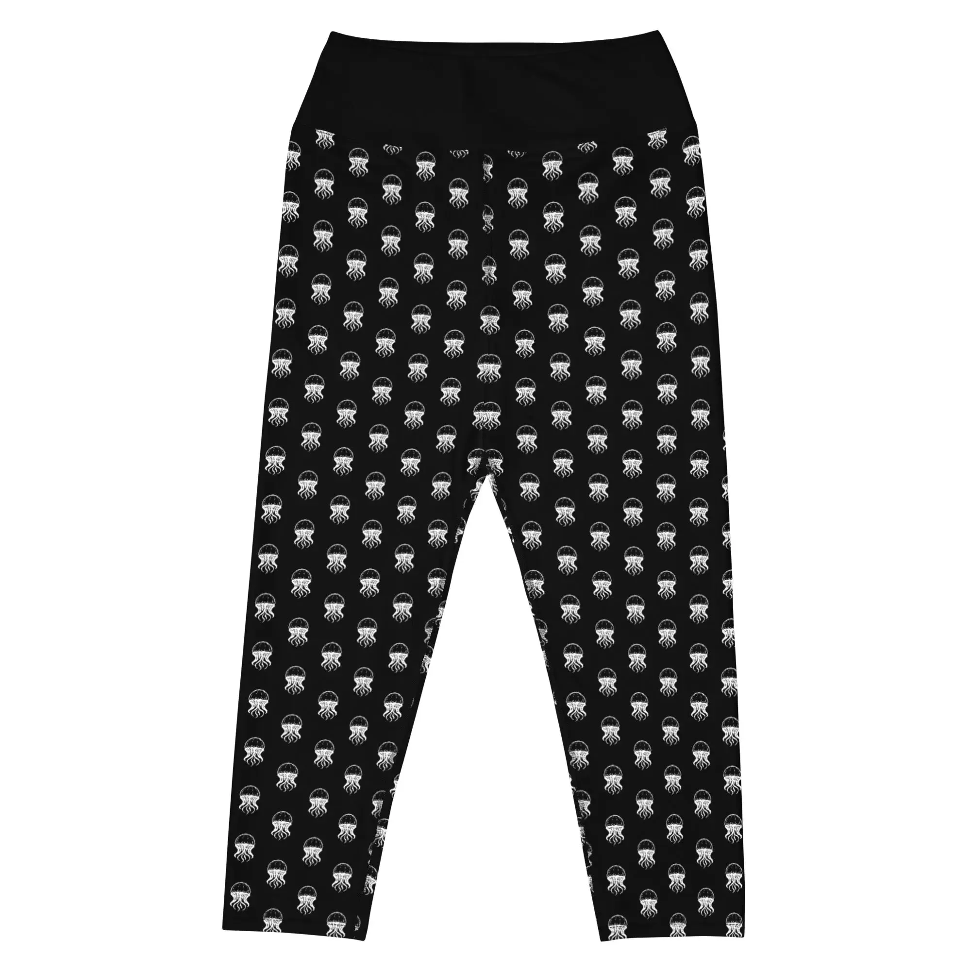 Yoga Capri Leggings Jellyfish Invaders
