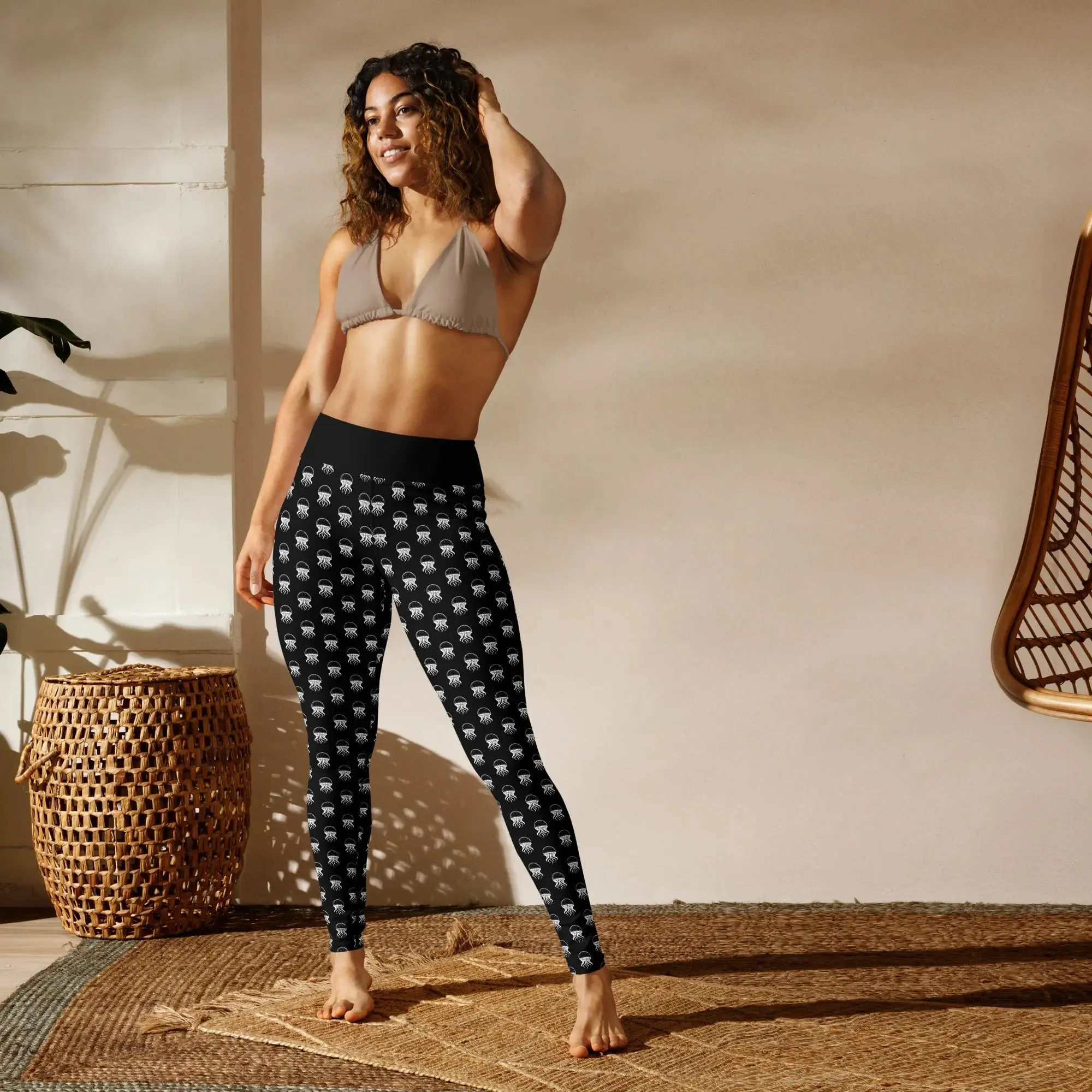 Yoga Leggings Jellyfish Invaders