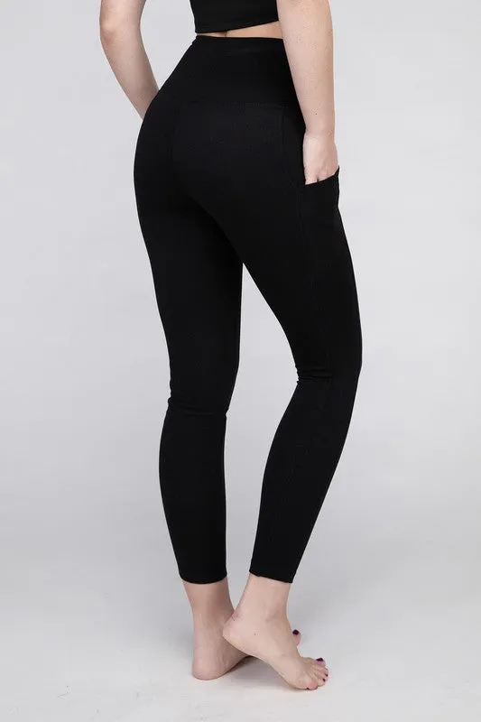 ZENANA Brushed Microfiber Full Length Leggings
